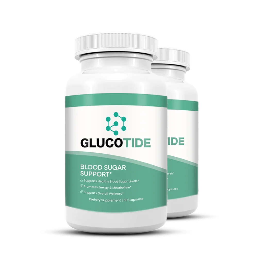 Glucotide 2 Bottle Pack — 60 Day Supply Natural Blood Sugar Support Supplement